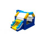 Ocean Park Theme Shark Cartoon Inflatable Bouncy Castle With Slide Inflatable Bouncer Combo