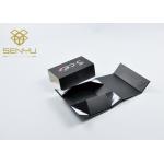 Kraft Paper Drawer Box Folding Black Flat Luxury Magnetic for sale