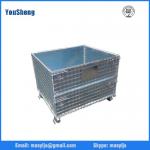Galvanized wire mesh container warehouse equipment cage metal storage