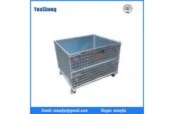 China Galvanized wire mesh container warehouse equipment cage metal storage supplier