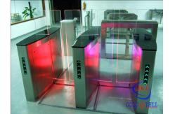 China Building Time Attendance Swing Gate Turnstile , Swipe Card Speed Gate Systems supplier