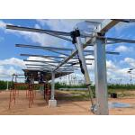 Galvanized Steel PV Ground Solar Tracker Mounting System Single Column for sale