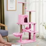 Multilayer Cat Climbing Tower SISAL MDF Cat Scratching Poles Trees