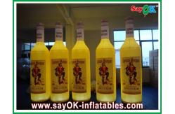 China H2m Inflatable Lighting Decoration , 190T Nylon Cloth Inflatable Wine Bottle supplier