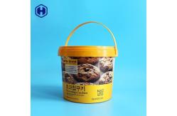 China Recyclable IML Bucket BPA Free Strong Plastic Round Food Containers supplier