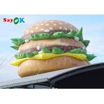 UV Resistant 10ft Inflatable Hamburger Model Store Decoration