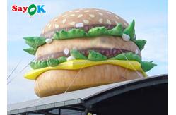 China UV Resistant 10ft Inflatable Hamburger Model Store Decoration supplier