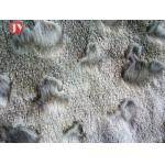 Brushed Embossed Plush Toy Fabric 100% Polyester PV Plush Shrink - Resistant