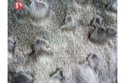 China Brushed Embossed Plush Toy Fabric 100% Polyester PV Plush Shrink - Resistant supplier