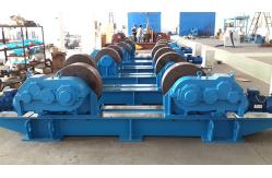 China Lead Screw Adjustable Pipe Supports , Rubber Material Roller Pipe Stands Welding Rollers supplier