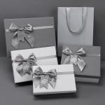 Cosmetic Packaging Box Gray Gift Box Souvenir Gift Box Tanabata Gift Box Wholesale for sale
