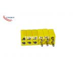 Yellow Colour K Type Thermocouple Connector With Extension Cable For Research for sale