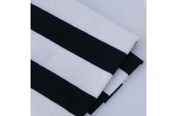 China Durable And Comfortable Texture Pure Cotton ​Striped Material Fabric For Tracksuit supplier