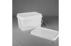 China 10L Toy Plastic Packaging Bucket Rectangular Handle With Lid supplier