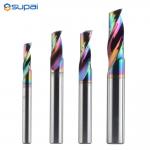 3.175 4 6 8mm CNC Single Flute Solid Tungsten Carbide Alloy End Mill, DLC Coating Milling Cutter for Aluminium for sale