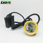 6.6Ah Yellow Bezel Miners Cap Lamps 10000lux Waterproof Anti-explosion Miner's Head Lamp for sale
