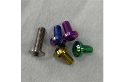 China Titanium Button Dished Head Bolt For Bicycle Fastener With Various Colour supplier