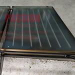 Blue Titanium Flat Plate Solar Collector Black Chrom Solar Heating Panel for sale