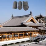 Clay Japanese Roof Tiles Commercial Reconstructing Traditional House Temple for sale