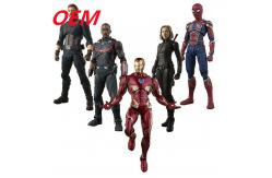 China OEM factory custom Spiderman action Figures Toy custom Movie Model PVC figure supplier