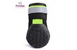 China 16.5cm Rubber Bottom Reflective Strip Dog Paw Shoes supplier