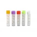 Colors 1.5ml Cryo Storage Freezing Cryovial Vials Tube End Cap With Labels Freezing Vials for sale