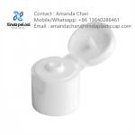 Non Spill Snap Top Cap Flip Top Caps For Skin Care Bottle In Different Colors for sale