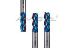 China HRC65 Carbide End Mill 10mm End Mill For Hardened Steel And Titanium supplier