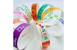 China Bar Coding and Heat Resistant Event Wristbands for Accurate Identification supplier