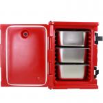 China 90L Sandwich Hot Fast Food Pan Carrier Insulated Food Transport Box manufacturer