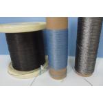 Flexible PVC Coat Metallic Yarn , 12um Fire Retardant Sewing Thread for sale