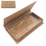 Glossy Finish Custom Magnet Flip Rigid Packaging Boxes Eyelash Cosmetics Box With Ribbon for sale