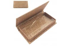 China Glossy Finish Custom Magnet Flip Rigid Packaging Boxes Eyelash Cosmetics Box With Ribbon supplier
