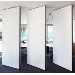 White Wooden Acoustic Partition Wall For Conference Room / Sound Proof Movable Wall Dividers for sale