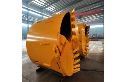China Rotary Drill Bucket With Chisel Flat Teeth For Rock Cobble Formation supplier