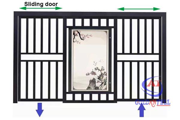 Modern Walkway Steel Sliding Gate Aluminum Auto Electric Pedestrian Passageway