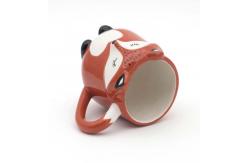 China Customized Handmade 3d Fox Animal Cute Lovely Ceramic Mugs Coffee mug supplier