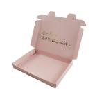 Multipurpose Pink Corrugated Mailer Boxes Printed Lightweight Folding for sale