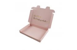 China Multipurpose Pink Corrugated Mailer Boxes Printed Lightweight Folding supplier
