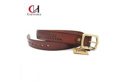 China Multicolor Mens Braided Leather Belt For Jeans Cowhide Material supplier