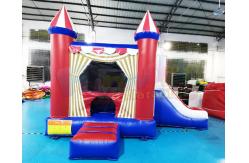 China OEM Quadruple Stitching 18 OZ PVC Inflatable Bouncer Slide supplier