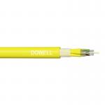 Multi Purpose Yellow Fiber Optic Cable Stranded For Lan Nework for sale