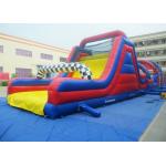 OEM/ODM Long Track Inflatable Commercial Obstacle Course Bouncy Castle Slides