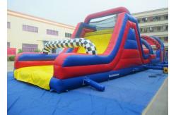 China OEM/ODM Long Track Inflatable Commercial Obstacle Course Bouncy Castle Slides supplier