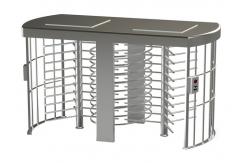 China Double Sides Solenoid Locking Mechanism Full Height Turnstile Semi auto Rotating Arm supplier