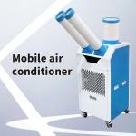 Smooth Room-to-Room Transitions Portable Mobile Air Cooler With Integrated Wheels for sale