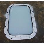 Brass Fixed Rectangular Marine Glass Windows , Custom Marine Windows，Wheelhouse Windows for sale