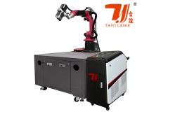China 6 Axis Robot Automatic Fiber Laser Cleaning Machine Rust Oil Paint Remover supplier