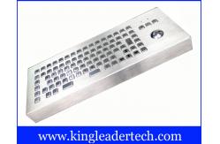 China Vandalism Industrial Computer Desktop Metal Keyboard With Trackball supplier