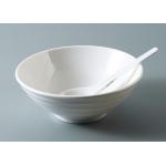 Asian Style Large White 9.5 Inch Melamine Serving Bowl for sale
